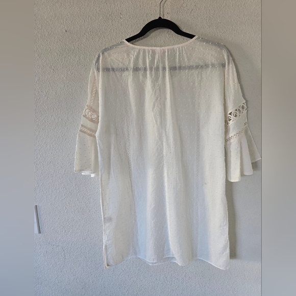 Vintage Victoria Secret Top/ Nightgown White Textured Dainty Minimalist - Picture 13 of 14